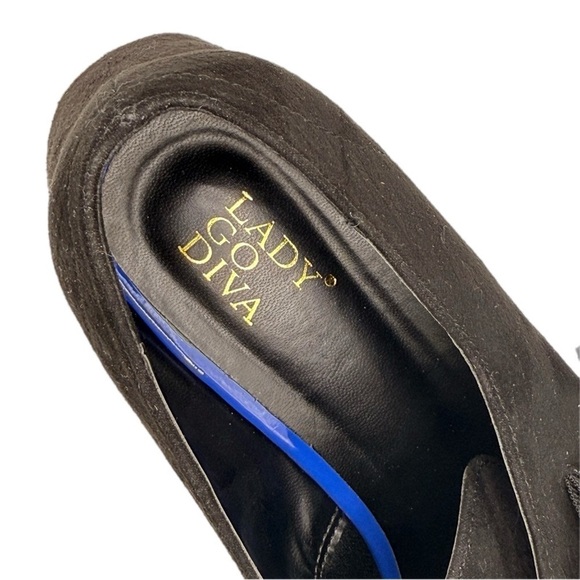 Dolls Kill | Black Library Luxe Platform Shoes with Silver Buckle NIB - Picture 9 of 15